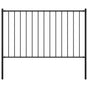 Fence Panel Woerden with Posts Steel 1.7x1.25 m Black