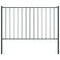 Fence Panel Woerden with Posts Steel 1.7x1 m Anthracite