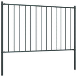 Fence Panel Woerden with Posts Steel 1.7x1 m Anthracite