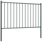 Fence Panel Woerden with Posts Steel 1.7x1 m Anthracite