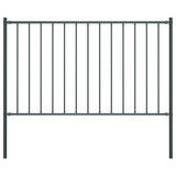 Fence Panel Woerden with Posts Steel 1.7x1.25 m Anthracite