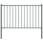 Fence Panel Woerden with Posts Steel 1.7x1.25 m Anthracite