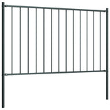 Fence Panel Woerden with Posts Steel 1.7x1.25 m Anthracite