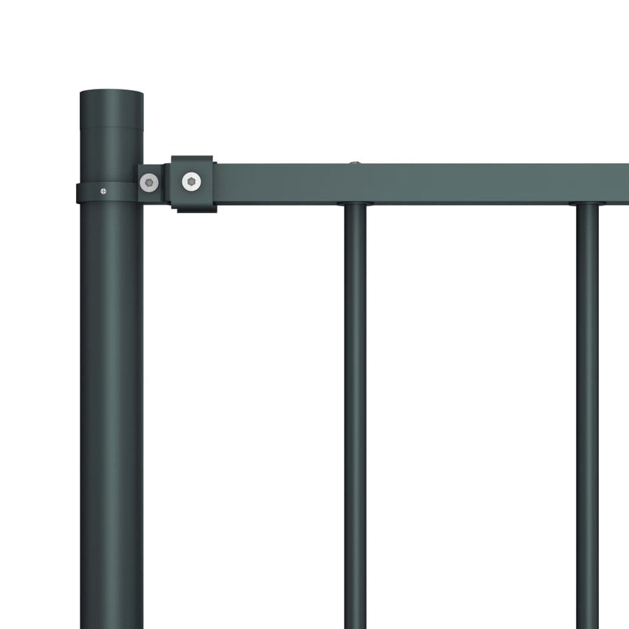 Fence Panel Woerden with Posts Steel 1.7x1.25 m Anthracite