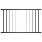 Fence Panel Woerden Powder-coated Steel 1.7x1 m Black