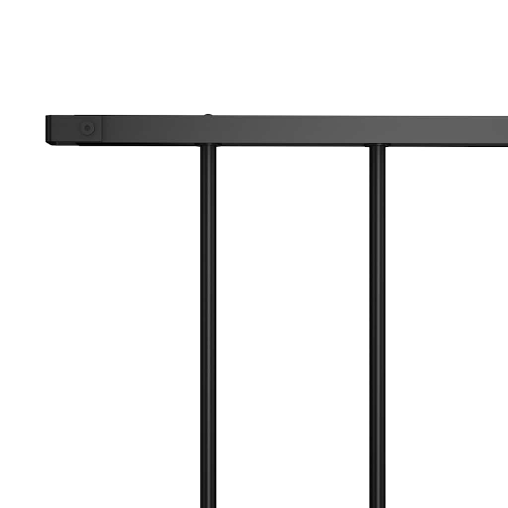 Fence Panel Powder-coated Steel 1.63x1 m Black