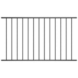 Fence Panel Woerden Powder-coated Steel 1.7x1.17 m Black