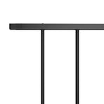 Fence Panel "Woerden" Powder-coated Steel 163x117 cm Black