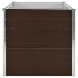 Raised Garden Bed Brown 160x80x77 cm Galvanised Steel - 45-Degree Angle