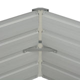 Raised Garden Bed Brown 129x129x46 cm Galvanised Steel - 45-Degree Angle