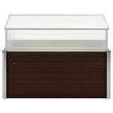 Greenhouse Brown 100x100x85 cm Galvanised Steel