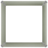 Raised Garden Bed Brown 100x100x77 cm Galvanised Steel