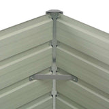 Raised Garden Bed Brown 100x100x77 cm Galvanised Steel - Extra Image