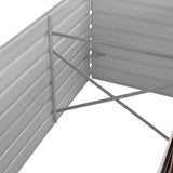 Garden Raised Bed Brown 240x80x77 cm Galvanised Steel - Close-Up Angle