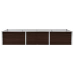 Garden Raised Bed Brown 240x80x45 cm Galvanised Steel