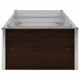 Garden Raised Bed Brown 240x80x45 cm Galvanised Steel