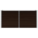 Garden Raised Bed Brown 160x40x77 cm Galvanised Steel