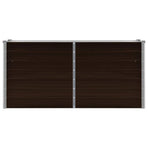 Garden Raised Bed Brown 160x40x77 cm Galvanised Steel