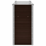 Garden Raised Bed Brown 160x40x77 cm Galvanised Steel - 45-Degree Angle