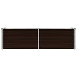 Garden Raised Bed Brown 160x40x45 cm Galvanised Steel