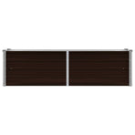 Garden Raised Bed Brown 160x40x45 cm Galvanised Steel