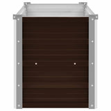 Garden Raised Bed Brown 160x40x45 cm Galvanised Steel