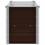 Garden Raised Bed Brown 160x40x45 cm Galvanised Steel