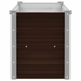 Garden Raised Bed Brown 160x40x45 cm Galvanised Steel - 45-Degree Angle
