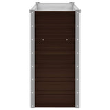 Garden Raised Bed Brown 100x40x77 cm Galvanised Steel - 45-Degree Angle