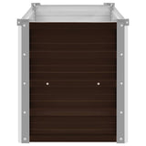 Garden Raised Bed Brown 100x40x45 cm Galvanised Steel
