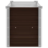 Garden Raised Bed Brown 100x40x45 cm Galvanised Steel - 45-Degree Angle