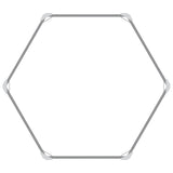 Garden Raised Bed Brown 129x129x77 cm Galvanised Steel - Top-Down View