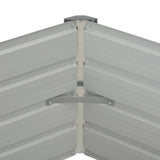 Raised Garden Bed Anthracite 129x129x45 cm Galvanised Steel - 45-Degree Angle