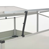 Greenhouse Anthracite 100x100x77 cm Galvanised Steel - 45-Degree Angle