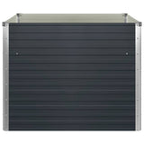 Raised Garden Bed Anthracite 100x100x77 cm Galvanised Steel