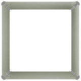 Raised Garden Bed Anthracite 100x100x77 cm Galvanised Steel