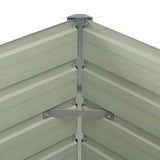 Raised Garden Bed Anthracite 100x100x77 cm Galvanised Steel
