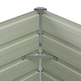 Raised Garden Bed Anthracite 100x100x77 cm Galvanised Steel - Extra Image