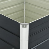 Raised Garden Bed Anthracite 100x100x77 cm Galvanised Steel - Extra Image