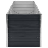 Garden Raised Bed Anthracite 240x80x77 cm Galvanised Steel - 45-Degree Angle
