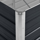 Garden Raised Bed Anthracite 240x80x77 cm Galvanised Steel