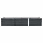 Garden Raised Bed Anthracite 240x80x45 cm Galvanised Steel