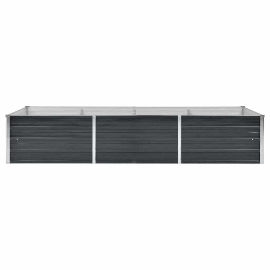 Garden Raised Bed Anthracite 240x80x45 cm Galvanised Steel