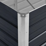 Garden Raised Bed Anthracite 240x80x45 cm Galvanised Steel