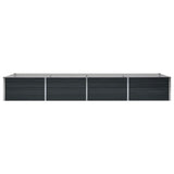 Garden Raised Bed Anthracite 320x80x45 cm Galvanised Steel
