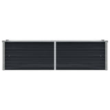 Garden Raised Bed Anthracite 160x40x45 cm Galvanised Steel