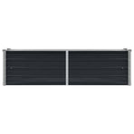 Garden Raised Bed Anthracite 160x40x45 cm Galvanised Steel