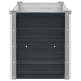 Garden Raised Bed Anthracite 160x40x45 cm Galvanised Steel