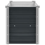 Garden Raised Bed Anthracite 160x40x45 cm Galvanised Steel
