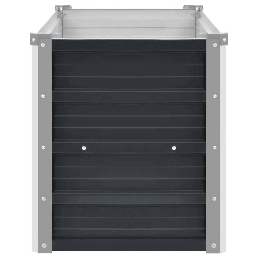 Garden Raised Bed Anthracite 160x40x45 cm Galvanised Steel